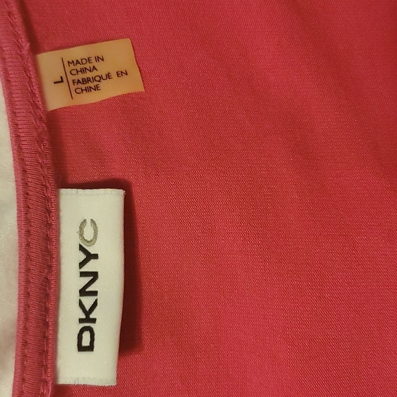 Pink DKNY summer jersey dress - Picture 3 of 3